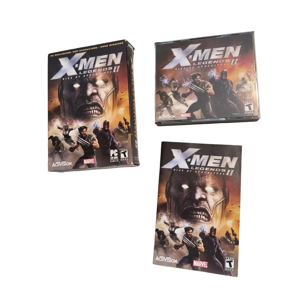 X-Men Legends II Rise of Apocalypse PC Big Box Complete CD-ROM 2005 Marvel
